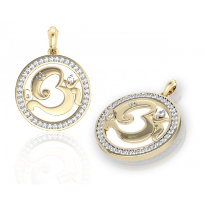 Aum Ganesh Gold Pendant